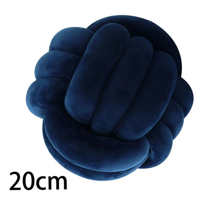Nordic Knotted Plush Pillow – Soft Decorative Cushion - Nestelier