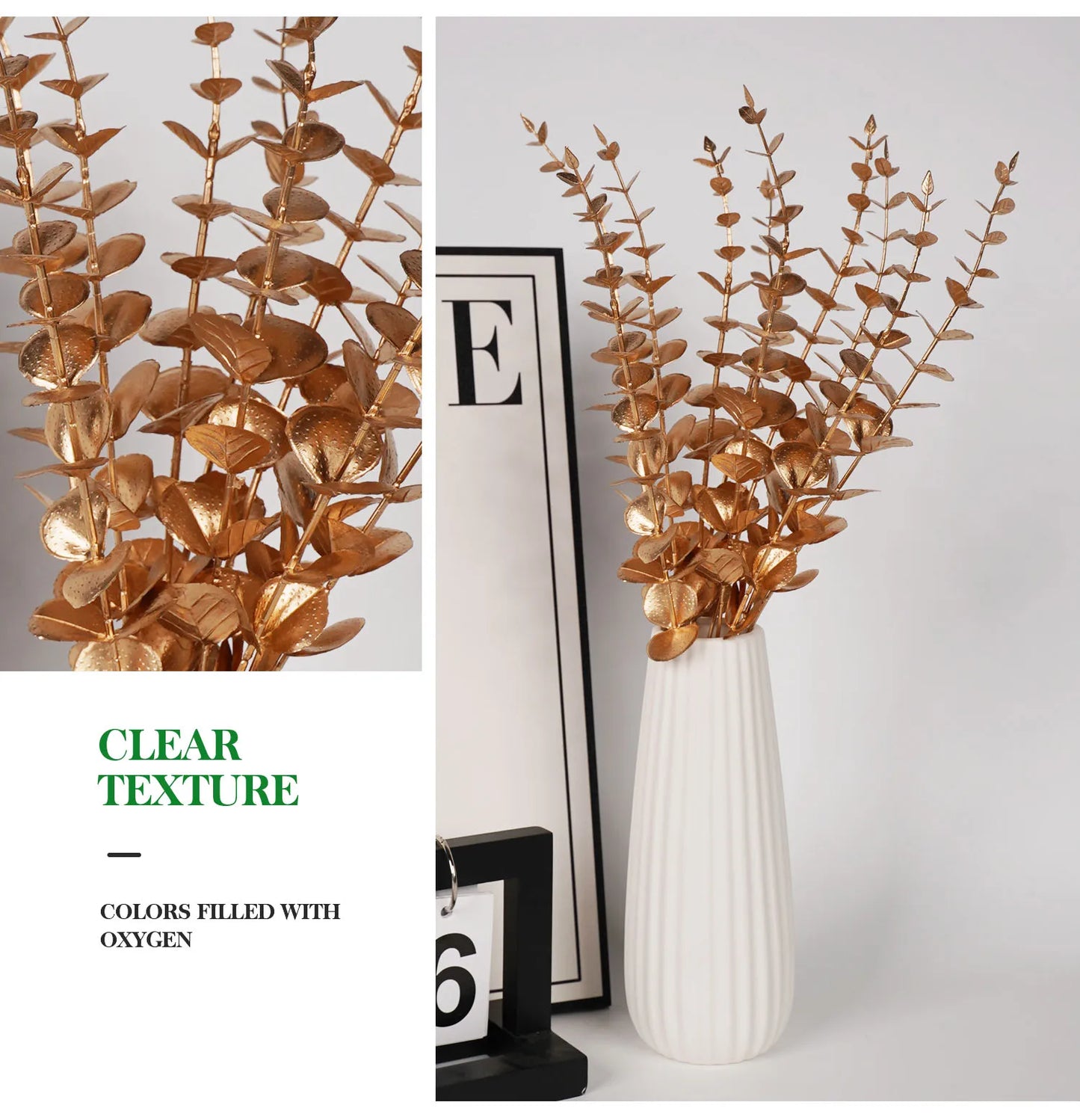 5pcs Artificial Eucalyptus Branches - Nestelier