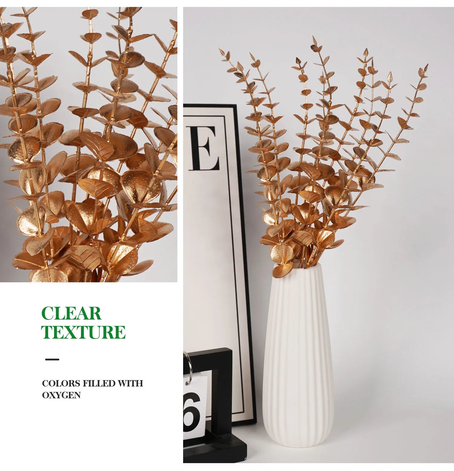 5pcs Artificial Eucalyptus Branches - Nestelier
