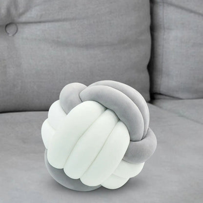 Nordic Knotted Plush Pillow – Soft Decorative Cushion - Nestelier