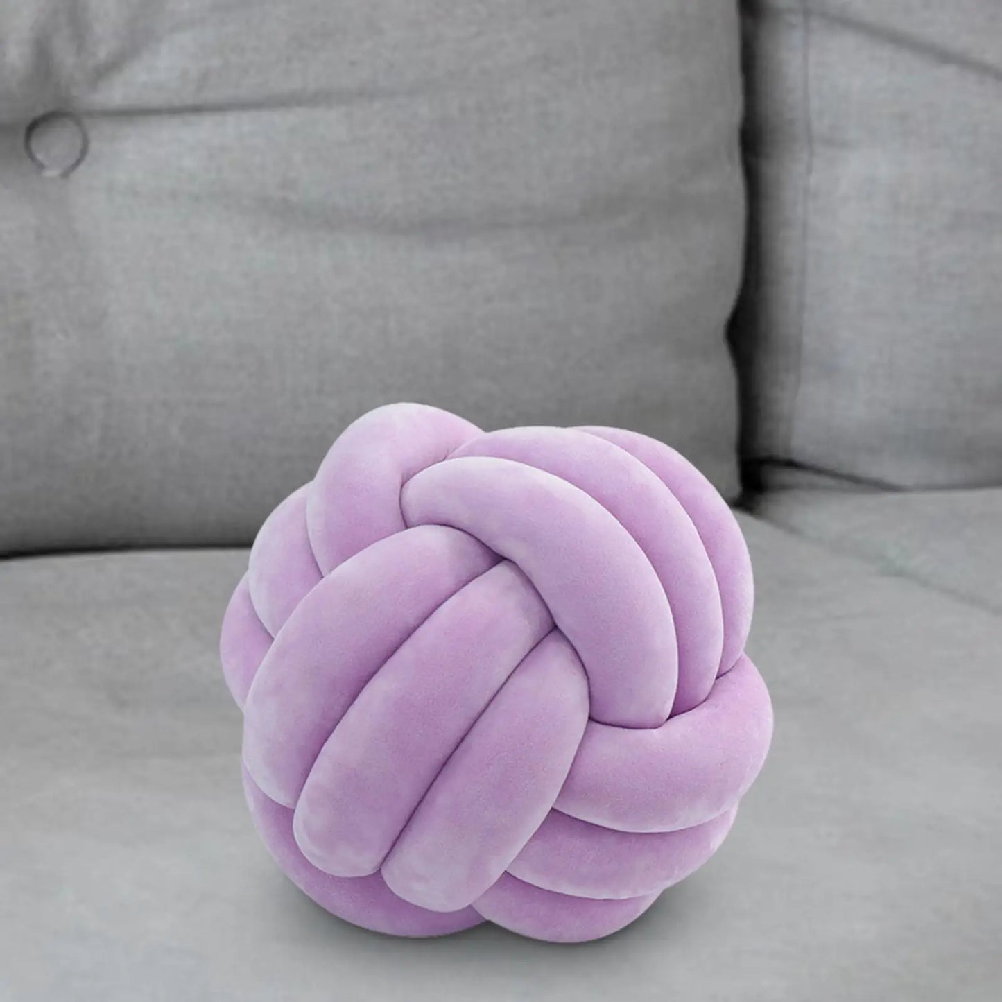 Nordic Knotted Plush Pillow – Soft Decorative Cushion - Nestelier