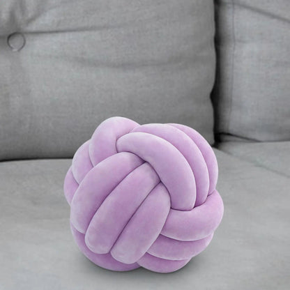 Nordic Knotted Plush Pillow – Soft Decorative Cushion - Nestelier