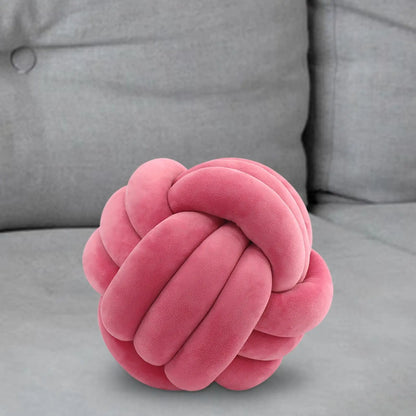 Nordic Knotted Plush Pillow – Soft Decorative Cushion - Nestelier