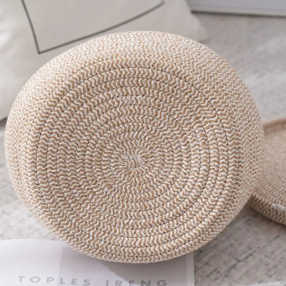 Elegant Cotton Rope Storage Basket with Lid – Stylish & Functional Home Organizer - Nestelier