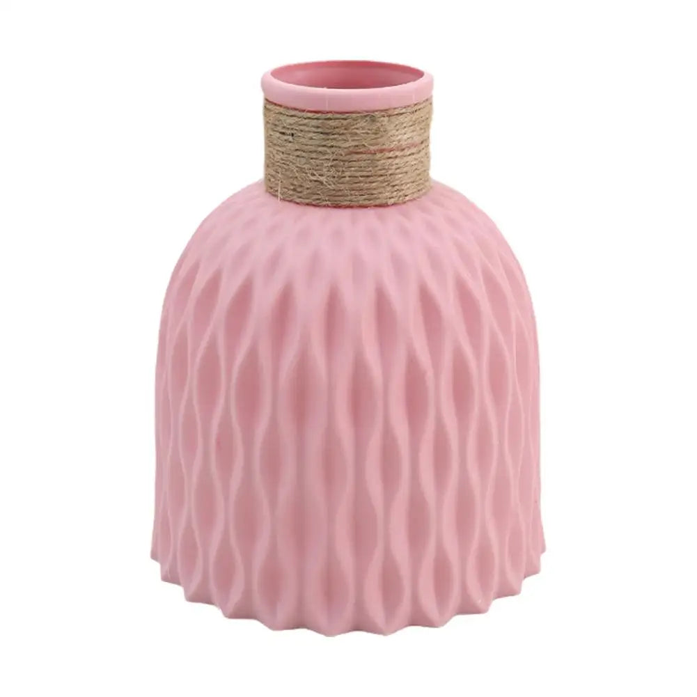 Water Ripple Vase with Rope Design - Nestelier