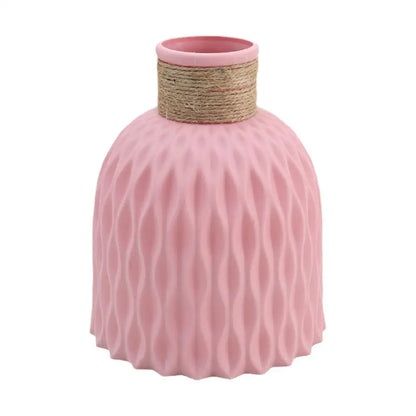 Water Ripple Vase with Rope Design - Nestelier