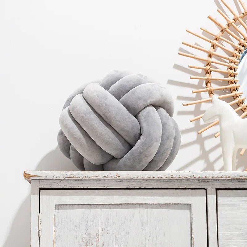 Knotted Ball Throw Pillow Ultra Soft - Nestelier