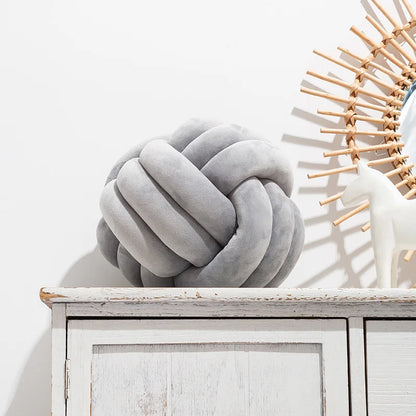 Knotted Ball Throw Pillow Ultra Soft - Nestelier