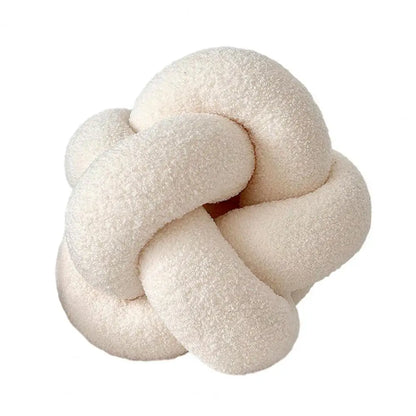 Braided Round Pillow - Nestelier