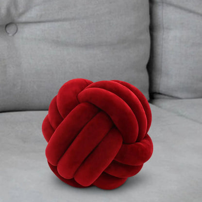 Nordic Knotted Plush Pillow – Soft Decorative Cushion - Nestelier