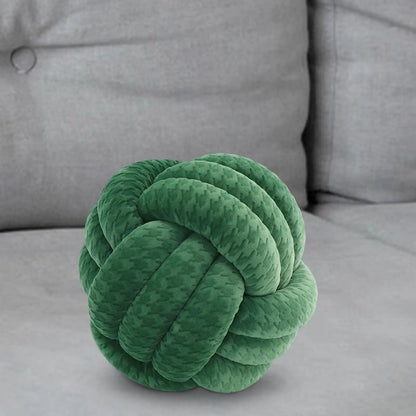 Nordic Knotted Plush Pillow – Soft Decorative Cushion - Nestelier