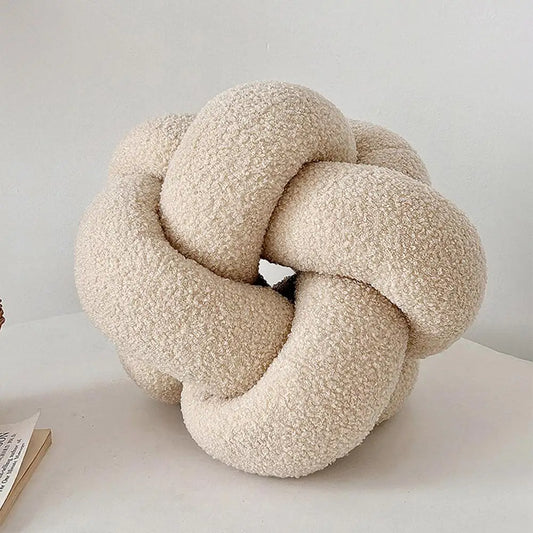 Braided Round Pillow - Nestelier