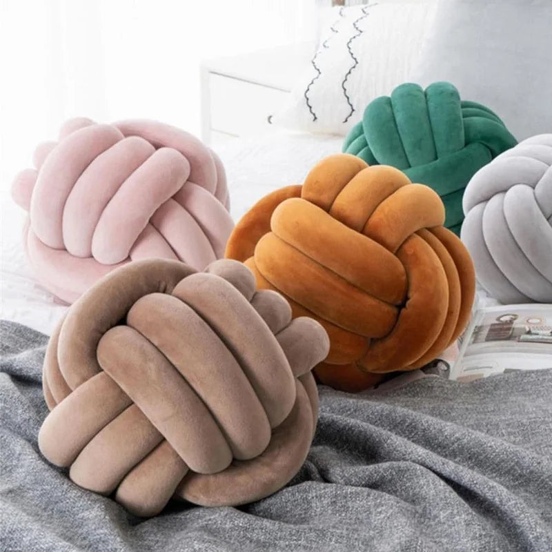 Knotted Ball Throw Pillow Ultra Soft - Nestelier
