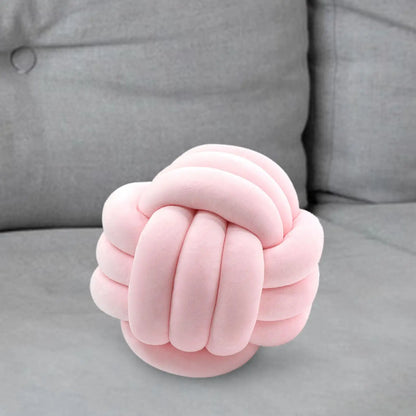 Nordic Knotted Plush Pillow – Soft Decorative Cushion - Nestelier