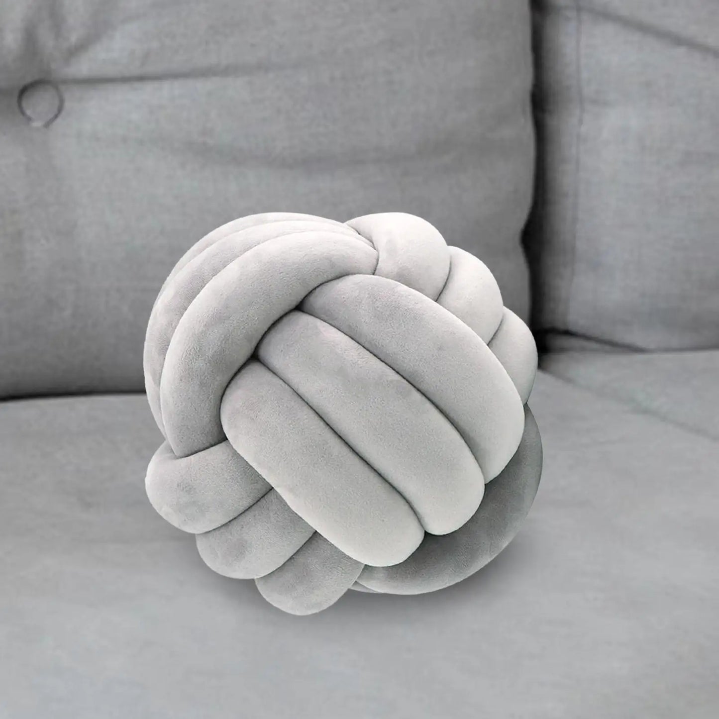 Nordic Knotted Plush Pillow – Soft Decorative Cushion - Nestelier