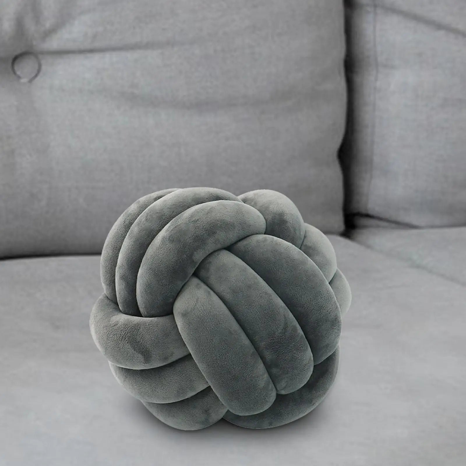 Nordic Knotted Plush Pillow – Soft Decorative Cushion - Nestelier