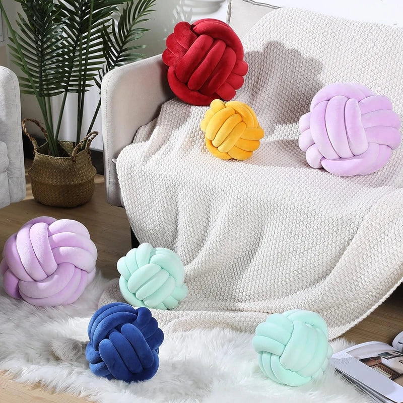 Knotted Ball Throw Pillow Ultra Soft - Nestelier