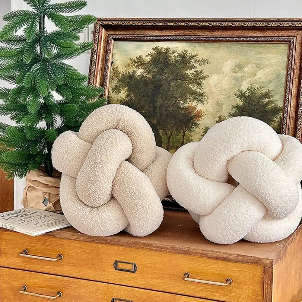 Braided Round Pillow - Nestelier