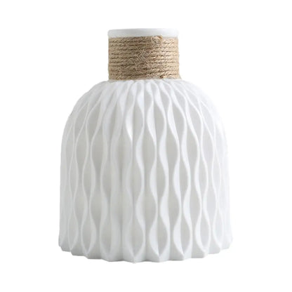 Water Ripple Vase with Rope Design - Nestelier