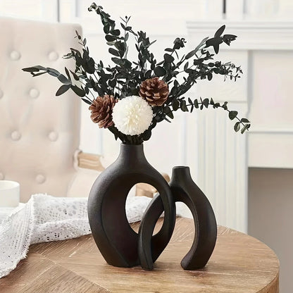 Hollow Nordic Modern Ceramic Vase - Nestelier