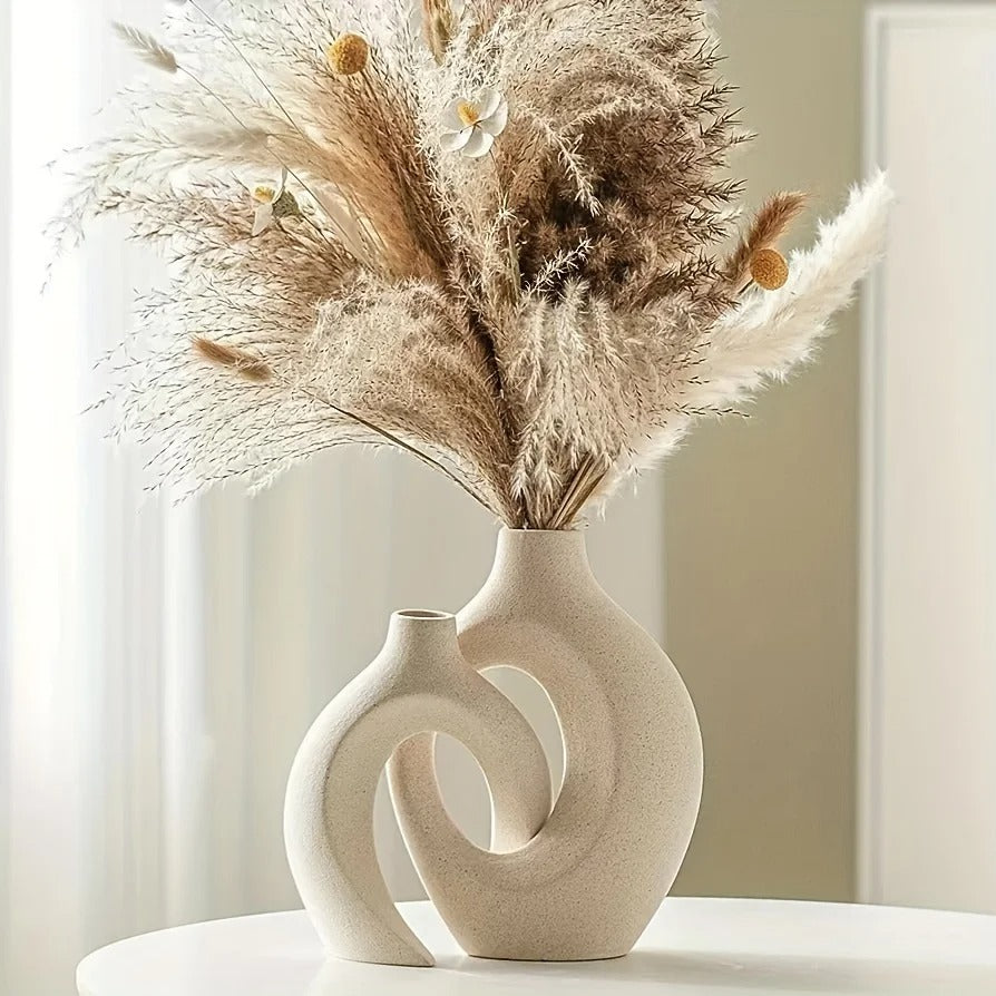 Hollow Nordic Modern Ceramic Vase - Nestelier